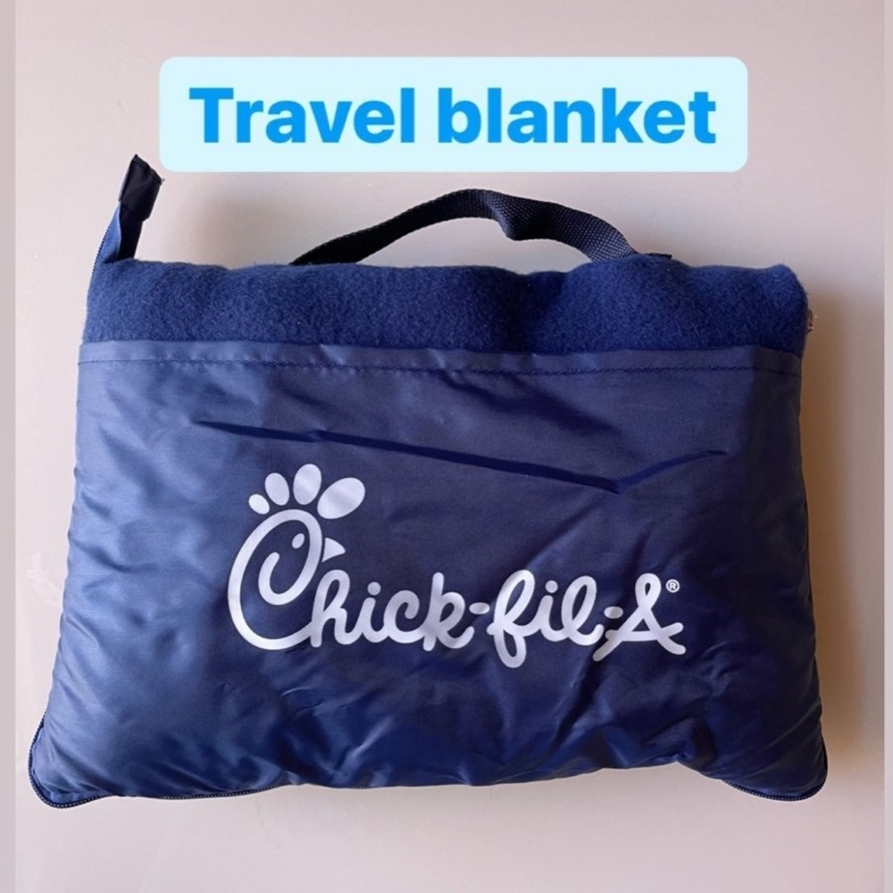 NWOT Chick fil a travel blanket